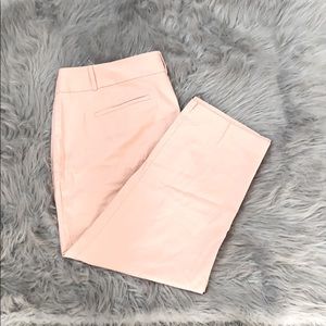 Pink cropped chinos
